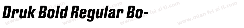 Druk Bold Regular Bo字体转换